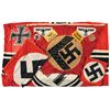 Image 1 : Grouping of Nazi Style Flags and Cloth Items