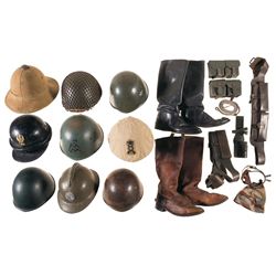 Grouping of European Military Style Items