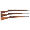 Image 1 : Three Bolt Action Military Rifles -A) Kokura Type 99 Rifle