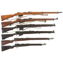 Collector's Lot of Six European Bolt Action Military Rifles -A) Austrian Steyr Model 95 Infantry Rif