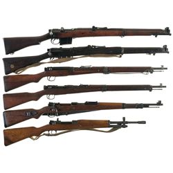 Collector's Lot of Six Bolt Action Military Long Guns -A) Ishapore 2A1 Rifle