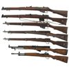 Image 2 : Seven Military Rifles -A) BSA Number I Mark III* Bolt Action Rifle