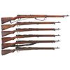 Image 1 : Six World War II Japanese Bolt Action Rifles -A) Kokura Arsenal Type 38 Bolt Action Rifle