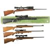 Image 1 : Five Bolt Action Sporting Rifles -A) Custom Engraved Mauser Sporting Rifle with Scope