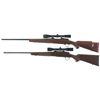 Image 2 : Two Sporting Bolt Action Rifles with Scopes -A) Winchester Model 70 XTR Rifle
