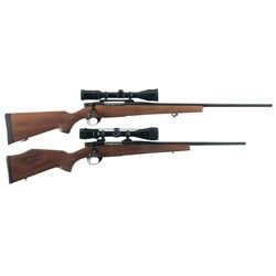 Two Scoped Weatherby Bolt Action Rifles -A) Weatherby Vanguard Rifle