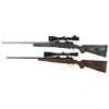 Image 2 : Two Boxed and Scoped Winchester Model 70 Bolt Action Rifles -A) Winchester  Model 70 Coyote Black La