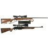 Image 1 : Two Scoped Long Guns -A) Remington Model 700 Bolt Action Rifle