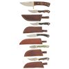 Image 1 : Six Raleigh Tabor Custom Fixed-Blade Knives