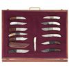 Image 1 : Cased Set of Thirteen  Custom Knives, Chiefly Tabor Production