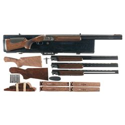 Armi Marocchi Field Master Over/Under Four Barrel Skeet Set Shotgun with Case and Accessories