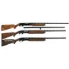 Image 1 : Three Remington Shotguns -A) Remington Wingmaster Model 870TB Trap Slide Action Shotgun