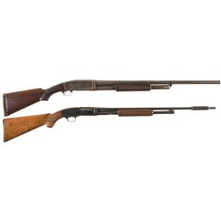 Two Slide Action Shotguns -A) Remington Model 10A Shotgun