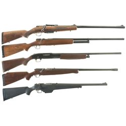 Five Shotguns -A) Marlin Model 55 Bolt Action Goose Gun