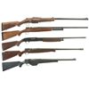 Image 1 : Five Shotguns -A) Marlin Model 55 Bolt Action Goose Gun