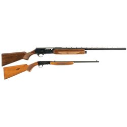 Two Browning Semi-Automatic Long Guns -A) Browning Model 2000 Shotgun