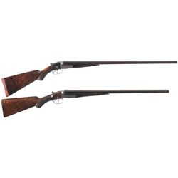 Collector's Lot of Two W.W. Greener Side by Side Shotguns -A) Heavily Engraved W.W. Greener Shotgun