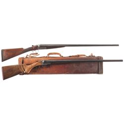 Collector's Lot of Two Side by Side Shotguns -A) Clabrough & Johnstone Shotgun