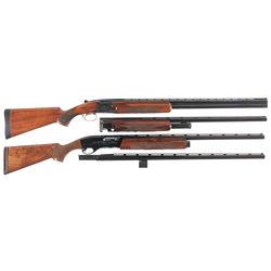 Collector's Lot of Two Target Shotguns -A) Belgian Browning Superposed Shotgun with Extra Barrel