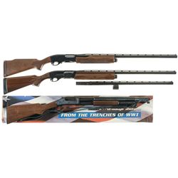 Three Shotguns -A) Remington Model 870 TC-Trap Slide Action Shotgun