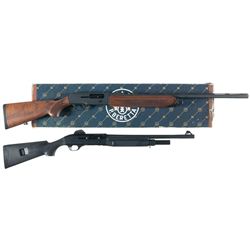 Two Italian Semi-Automatic Shotguns -A) Beretta AL390 Silver Mallard Shotgun with Box