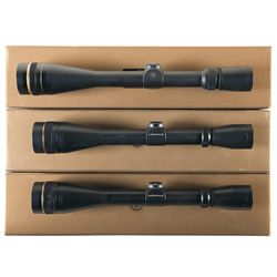 Three Boxed Leupold Rifle Scopes