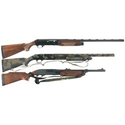Three Shotguns -A) Benelli Super Black Eagle Semi-Automatic Shotgun