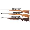 Image 2 : Three Bolt Action Rifles with Scopes -A) Custom Fabrica de Armas Mauser Rifle