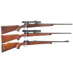 Three Custom Bolt Action Rifles -A) DWM Argentine Mauser Model 1909 with Scope