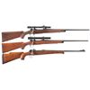Image 1 : Three Custom Bolt Action Rifles -A) DWM Argentine Mauser Model 1909 with Scope