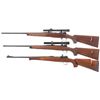 Image 2 : Three Custom Bolt Action Rifles -A) DWM Argentine Mauser Model 1909 with Scope