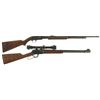 Image 1 : Two Winchester Sporting Rifles -A) Winchester Model 61 Slide Action Rifle