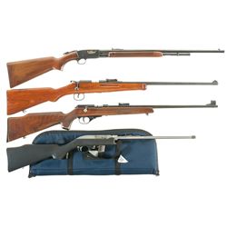 Four Rifles -A) Remington Model 121 Fieldmaster Slide Action Rifle
