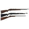 Image 1 : Three Rifles -A) Winchester Model 77 Semi-Automatic Rifle
