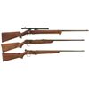 Image 1 : Three Bolt Action Rifles -A) Winchester Model 75 Target Rifle with Scope