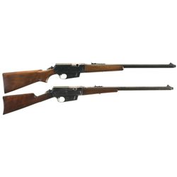 Collector's Lot of Two Remington Semi-Automatic Rifles -A) Remington Model 81 Woodsmaster Rifle