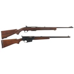 Two Semi-Automatic Sporting Rifles -A) First Year Production Winchester Model 100 Rifle