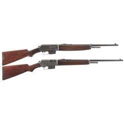 Collector's Lot of Two Winchester Semi-Automatic Rifles -A) Winchester Model 1910 Rifle