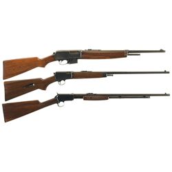 Collector's Lot of Three Winchester Rifles -A) Winchester Model 1910 Semi-Automatic Rifle