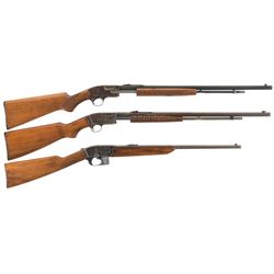 Collector's Lot of Three Savage Rifles -A) Savage Model 29A Slide Action Rifle