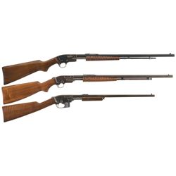 Collector's Lot of Three Savage Slide Action Rifles -A) Savage Model 29 Rifle