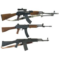 Three AK-Style Semi-Automatic Rifles -A) Pre-Ban Norinco AK-47 Style Rifle with 3.5x Scope and Three