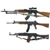 Image 2 : Three AK-Style Semi-Automatic Rifles -A) Pre-Ban Norinco AK-47 Style Rifle with 3.5x Scope and Three
