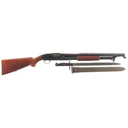 World War II U.S. Marked Winchester Model 12 Slide Action Shotgun in Riot Configuration
