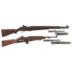 Two U.S. Semi-Automatic Longarms -A) U.S. Harrington & Richardson M1 Garand Rifle with Bayonet, CMP 