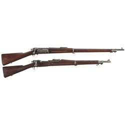 Collector's Lot of Two U.S. Bolt Action Rifles -A) U.S. Springfield Model 1898 Krag Rifle