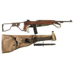 U.S. Inland M1A1 Style Paratrooper Semi-Automatic Carbine with Accessories