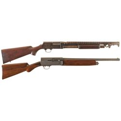 Two Riot Shotguns -A) U.S. Savage Model 520-30 Slide Action Shotgun