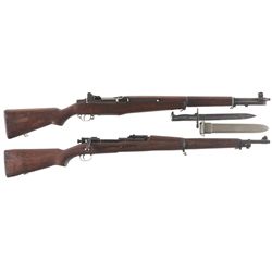 Two U.S. Rifles -A) U.S. Harrington & Richardson M1 Garand Semi-Automatic Rifle with Bayonet