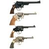 Image 2 : Collector's Lot of Four Double Action Revolvers -A) Five Screw Smith & Wesson Pre-Model 27 Target Re